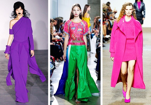londra moda haftası trendleri - canlı renkler