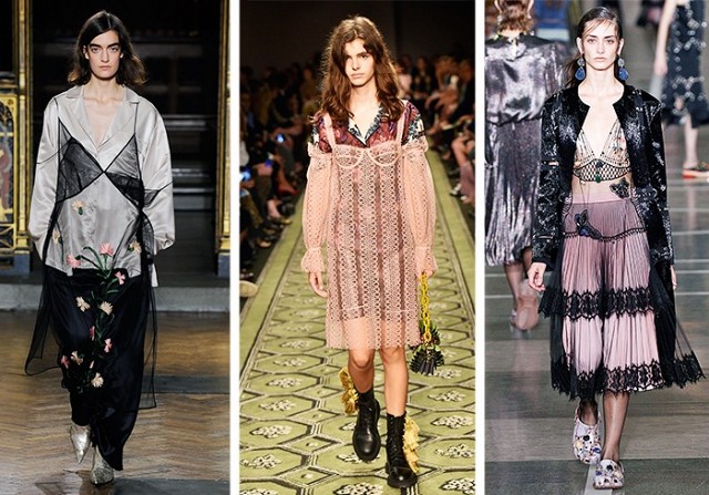londra moda haftası trendleri - transparan elbiseler