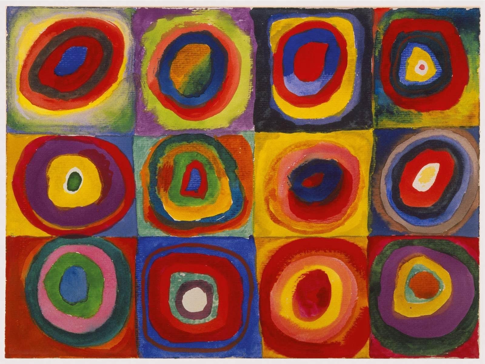wassily kandinsky - squares with concentric circles