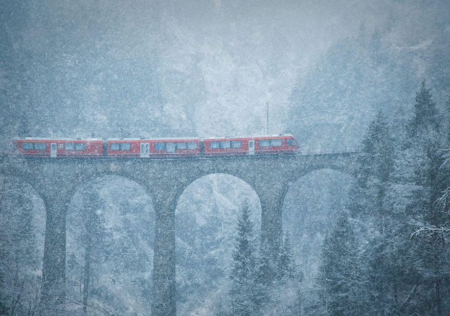 Dağlardaki Kar Fırtınası, İsviçre