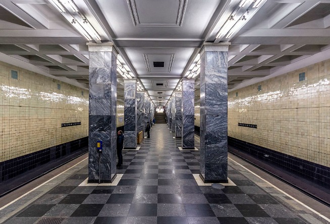 Sokolniki metro istasyonu, Moskova, Rusya