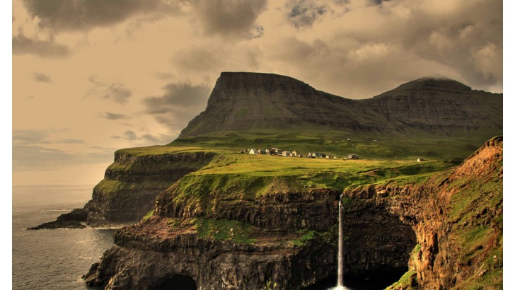 gasadalur village faroe islands photo gareth codd