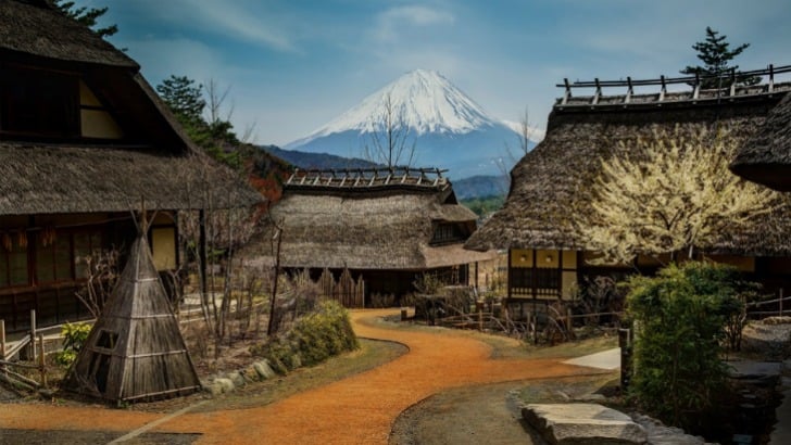 small village bellow mount fuji japan photo by trey ratcliff
