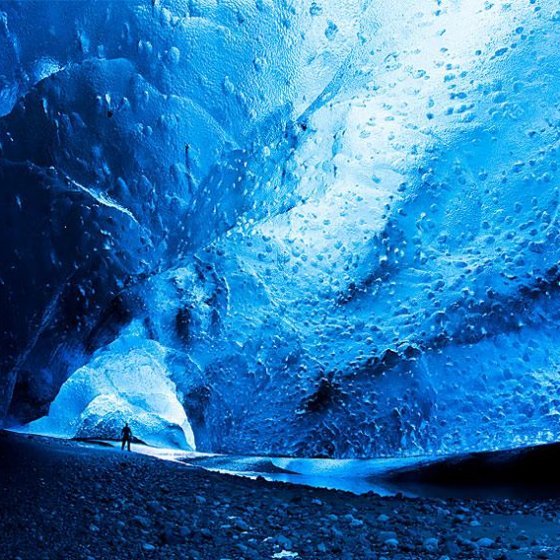 Vatnajokull buzul mağarası, İzlanda