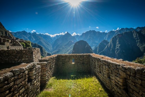 Sun over Machu Picchu