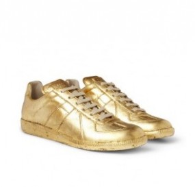 gold shoes