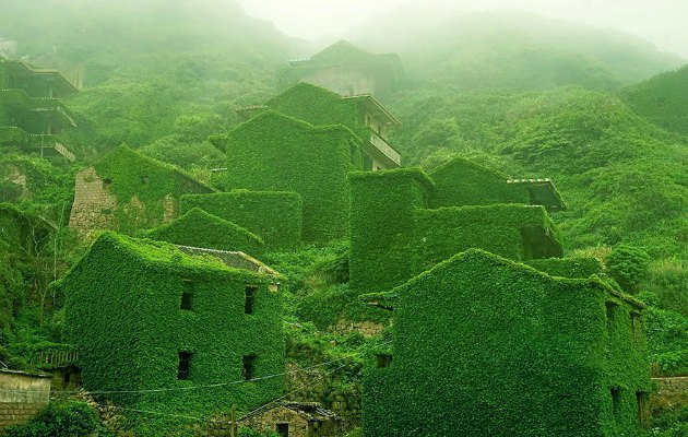 Doğanın yeşile boyadığı terkedilmiş bir köy: Shengsi