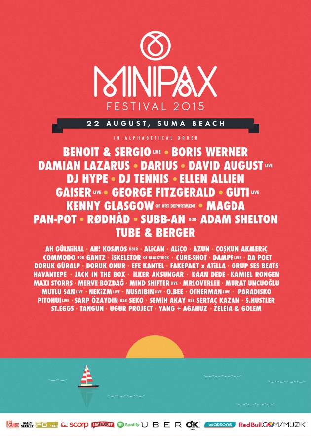 Minipax Festivali 22 Ağustos'ta Suma Beach'te 