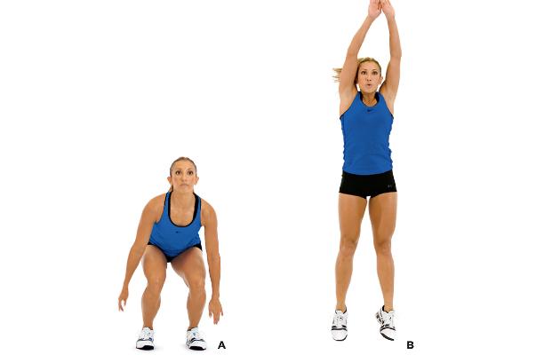 Zamanı olmayanlar için 15 dakikalık egzersiz önerileri.jump squat